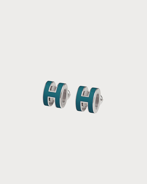 HERMES Silver Mini Pop H Earrings | 愛馬仕 耳環 (迷你/多色) - LondonKelly 英國名牌代購