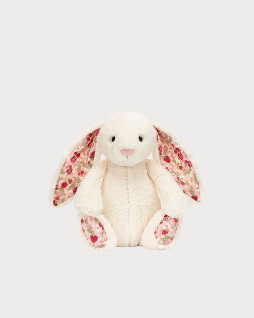JELLYCAT Blossom Cream Bunny 'Berry' | 花朵奶油兔子“漿果” (白色) - LondonKelly 英國名牌代購