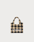 LOEWE Mini Loewe Font Tote in Raffia | 羅意威 迷你草編袋 (黑啡色) - LondonKelly 英國名牌代購