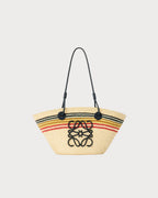 Loewe Small Anagram basket in Iraca Palm and Calfskin | 羅意威 草編袋 (啡色) - LondonKelly 英國名牌代購