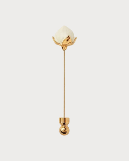 LORO PIANA Linen Flower Bud Pin | 諾悠翩雅 胸針 (多色) - LONDONKELLY 英國名牌代購