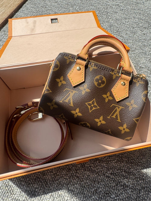 LOUIS VUITTON M81085 Speedy Monogram Coated Canvas(Nano/Beige) - LONDONKELLY 英國名牌代購