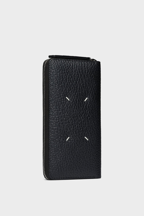 MAISON MARGIELA MM Four Stitches Zip - Around Wallet | 拉鍊銀包 (黑色) - LONDONKELLY 英國名牌代購