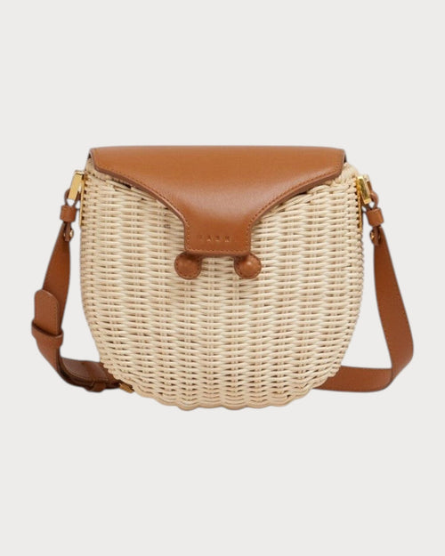 MARNI Natural Rattan Midollino Crossbody Bag(Brown) - LONDONKELLY 英國名牌代購
