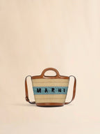 MARNI Raffia Effect and Blue Crochet Tropicalia Mini Bucket Bag | 瑪尼 草編袋 (啡色) - LondonKelly 英國名牌代購