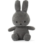 MIFFY Sitting Corduroy Plush | 米菲坐著的燈芯絨毛絨毛玩具 (灰色) - LondonKelly 英國名牌代購