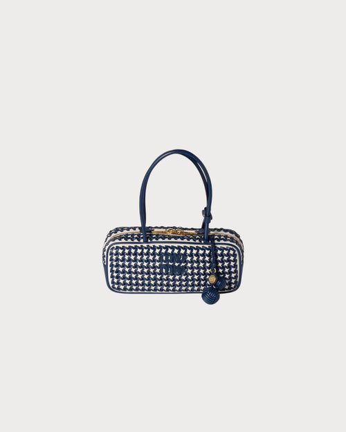 MIU MIU Beau Leather Bag | 繆繆 手袋 (藍白色) - LondonKelly 英國名牌代購