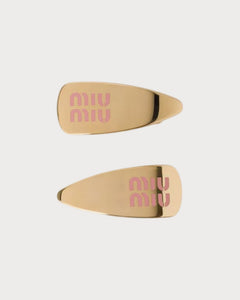 MIU MIU Enameled Metal Hair Clips | 繆繆 髮夾 (多色) - LONDONKELLY 英國名牌代購