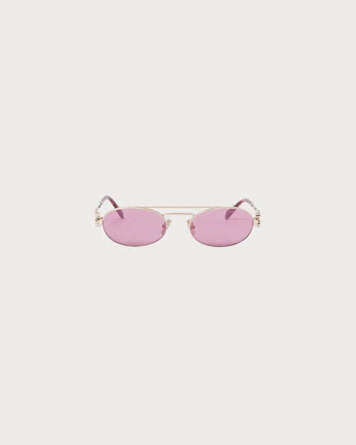 MIU MIU Logo Sunglasses Amaranth Lenses | 繆繆 太陽眼鏡 (紫紅色鏡片) - LondonKelly 英國名牌代購