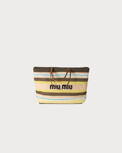 MIU MIU Raffia - Effect Woven Tote Bag | 繆繆 草編袋 (多色) - LondonKelly 英國名牌代購