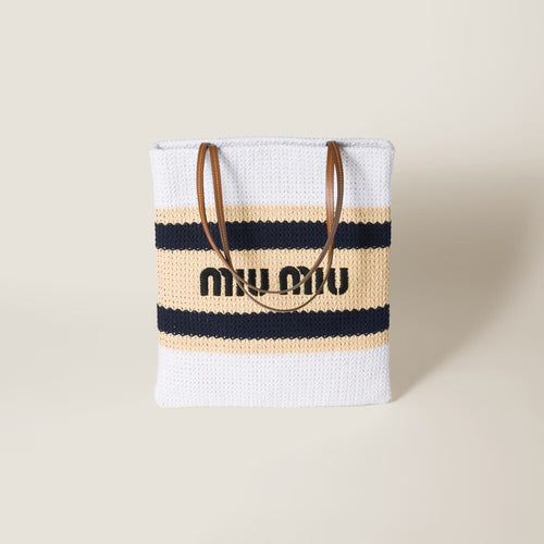 MIU MIU Raffia - Effect Woven Tote Bag | 繆繆 草編袋 (多色) - LondonKelly 英國名牌代購