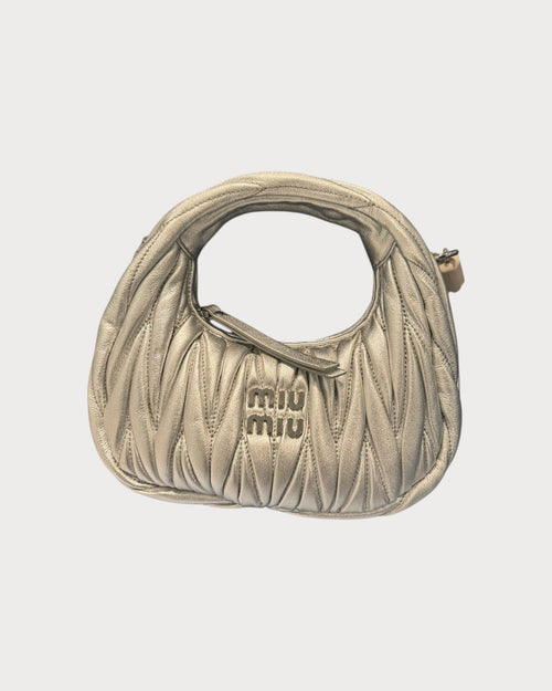 MIU MIU Wander Matelasse Nappa Leather Hobo Mini - Bag | 繆繆 迷你手袋 (多色) - LONDONKELLY 英國名牌代購