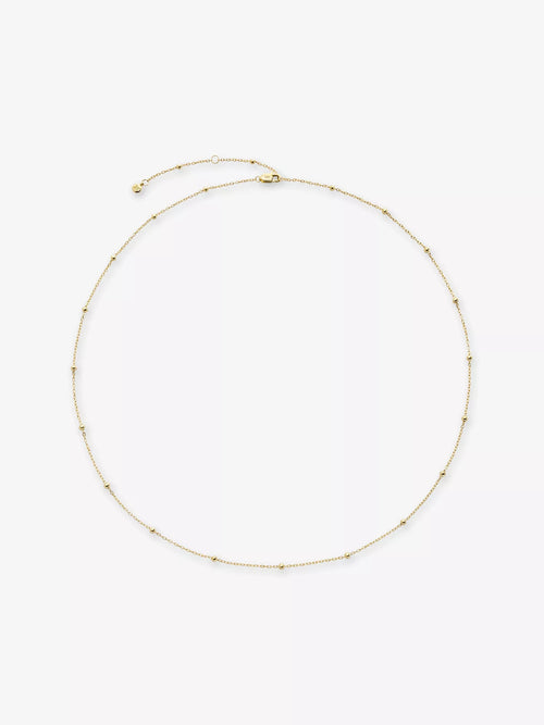 MONICA VINADER Beaded 14ct Yellow - Gold Chain Necklace | 頸鏈 (金色) - LondonKelly 英國名牌代購