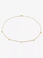 MONICA VINADER Heart Station 18ct Yellow Gold - Plated Vermeil Sterling - Silver Necklace | 頸鏈 (金色) - LondonKelly 英國名牌代購
