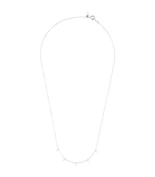 PERSEE White Gold and Diamond 5 - Stone Danaé Necklace | 白金鑽石5顆石達娜伊項鍊 (白金) - LondonKelly 英國名牌代購