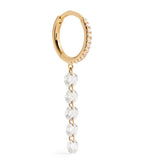 PERSEE Yellow Gold Diamond Piercings Single Earring | 黃金鑽石穿式單耳環 (黃金款) - LondonKelly 英國名牌代購