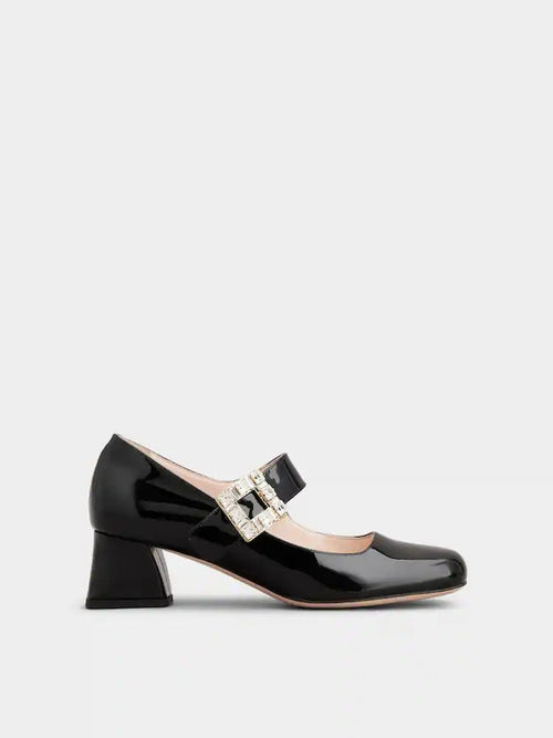ROGER VIVIERE Tres Vivier Mary Jane Pumps in Patent Leather | RV 瑪麗珍高跟鞋 (多色) - LondonKelly 英國名牌代購