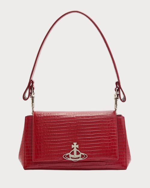 VIVIENNE WESTWOOD Hazel Medium Handbag Croc - Effect Leather | 西太后 鱷魚紋皮革手袋 (多色) - LondonKelly 英國名牌代購