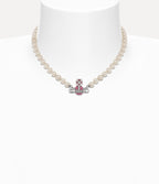 VIVIENNE WESTWOOD Kitty Pearl Necklace | 西太后 珍珠頸鏈 (粉紅色) - LondonKelly 英國名牌代購