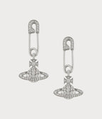 VIVIENNE WESTWOOD Lucrece Earrings | 西太后 耳環 (銀色) - LONDONKELLY 英國名牌代購