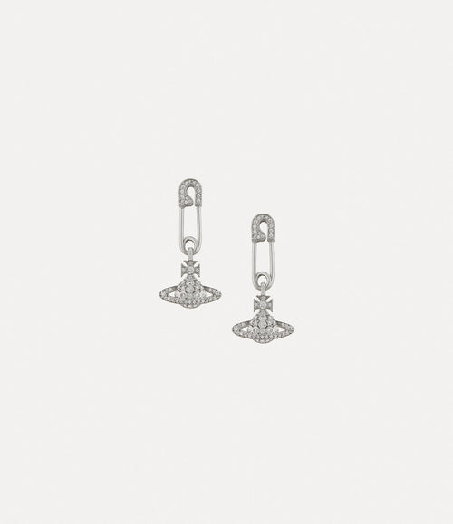 VIVIENNE WESTWOOD Lucrece Earrings | 西太后 耳環 (銀色) - LondonKelly 英國名牌代購