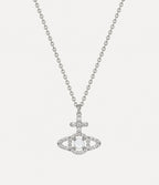 VIVIENNE WESTWOOD Olympia Cubic Zirconia Pendant Necklace | 西太后 頸鏈 (銀色) - LondonKelly 英國名牌代購