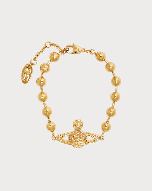 VIVIENNE WESTWOOD Thames Mini Bas Relief Orb Bracelet | 西太后 手鏈 (金色) - LondonKelly 英國名牌代購