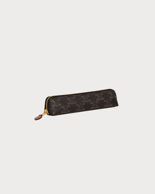 CELINE Triomphe Canvas Pencil Case | 賽琳 筆袋 (啡色)