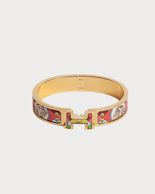 HERMES Clic H Bracelet | 愛馬仕 金鐲 (Red)