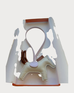 HEREMS PM Rodeo | 愛馬仕 小馬吊飾 (白色/粉紅色)