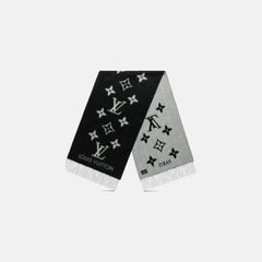 LOUIS VUITTON M71040 Reykjavik Scarf | 路易威登 羊絨頸巾 (Black)