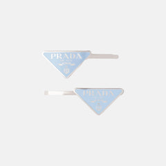 PRADA Metal Hair Clips | 普拉達 髮夾 (Blue)