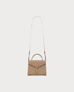 YSL Saint Laurent Cassandra Mini Top Handle Bag (Greyish Brown) | 聖羅蘭 手袋
