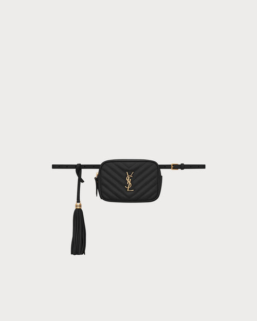 YSL SAINT LAURENT Lou Belt Bag | 聖羅蘭 腰包 (黑色)