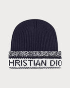 CHRISTIAN DIOR D-White Beanie | 迪奧 冷帽 (藍色)