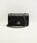 CHANEL Mini Flap Bag Lambskin Black | 香奈兒 迷你手袋 (黑色)