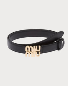 MIU MIU Logo Leather Belt | 繆繆 皮帶 (2CM/多色)