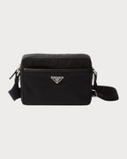 PRADA Men's Re-Nylon and Saffiano Shoulder Bag | 普拉達 男仕手袋 (黑色)