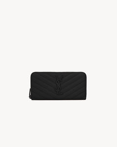 YSL SAINT LAURENT Cassandre Matelasse محفظة طويلة بسحاب حولها | YSL SAINT LAURENT Cassandre Matelasse محفظة طويلة بسحاب (متعددة الألوان)