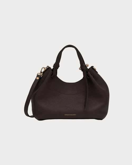 STRATHBERRY Barra Mini | حقيبة يد صغيرة (بني داكن)