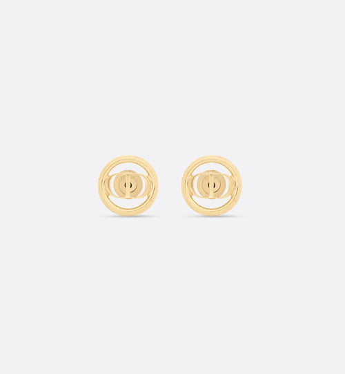 CHRISTIAN DIOR 30 Montaigne Stud Earrings Gold-Finish Metal | Dior Earrings (Gold) 