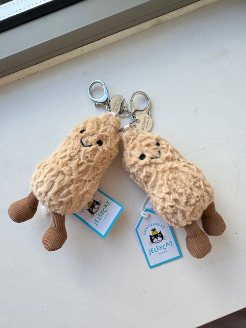 JELLYCAT Amuseables Peanut Bag Charm | Peanut Bag Charm (Brown) 