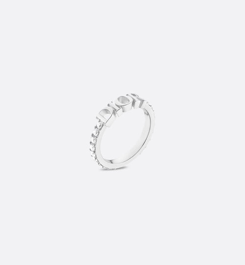 CHRISTIAN DIOR Dio(r)evolution Ring Gold-Finish Metal and White Crystals | Dior Ring (Multiple Colors)