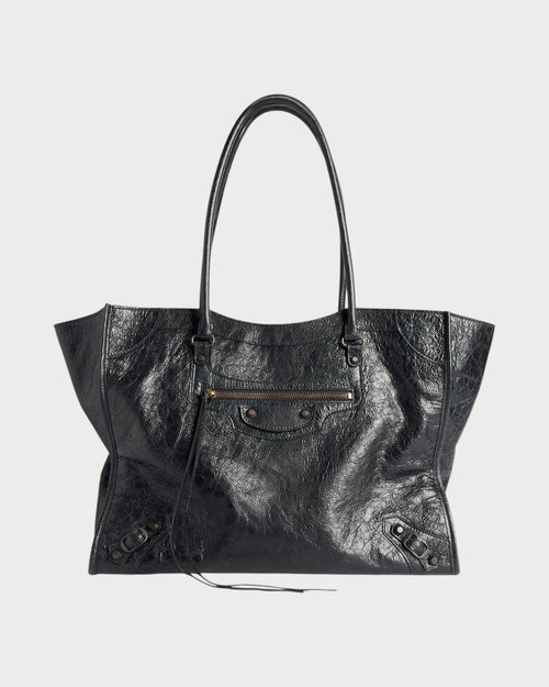 BALENCIAGA Women's Le City Tote Bag Lambskin(Medium/Black)