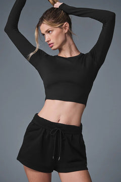 ALO YOGA soft Crop Finesse Long Sleeve | 短版長袖上衣 (多色) - LondonKelly 英國名牌代購