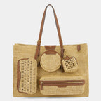 ANYA HINDMARCH E/W Raffia Holiday Tote | 安雅·希德瑪芝 E/W 草編度假托特包（天然色） - LondonKelly 英國名牌代購