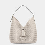 ANYA HINDMARCH Neeson Tassel Hobo Bag | 安雅·希德瑪芝 Neeson 流蘇hobo包（白堊色） - LondonKelly 英國名牌代購