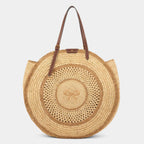 ANYA HINDMARCH Raffia Round Bow Tote | 安雅·希德瑪芝 草編圓形蝴蝶結托特包（天然色） - LondonKelly 英國名牌代購