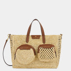 ANYA HINDMARCH X/S Raffia Holiday Cross - body Tote | 安雅·希德瑪芝 X/S 草編度假斜背托特包（天然色） - LondonKelly 英國名牌代購