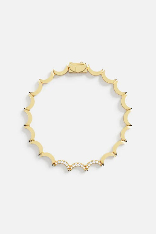 APM MONACO YB5401OX Wavy Gold Bracelet | 波浪金手鏈 (金色) - LondonKelly 英國名牌代購